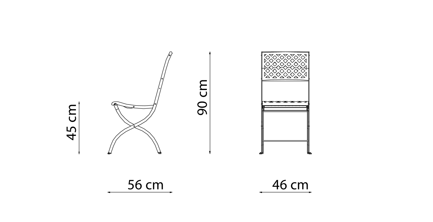 Vermobil metal chair SPRINGTIME SP3112